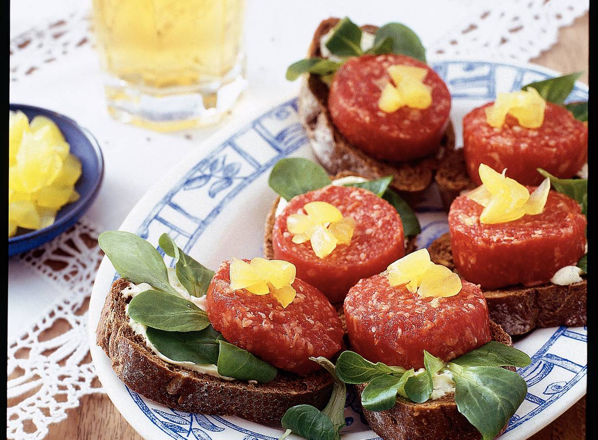 Amsterdamse crostini met ossenworst