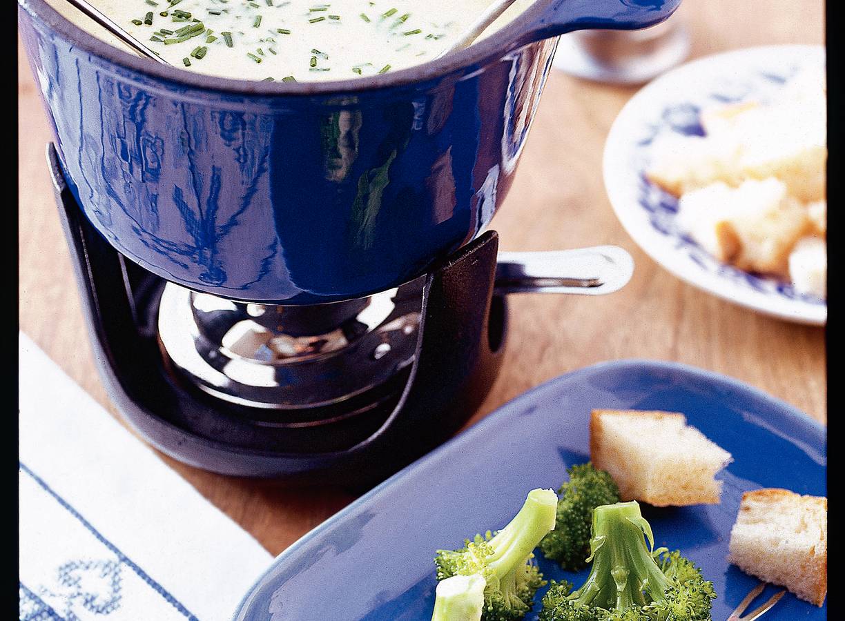 Kaasfondue met Leidse kaas