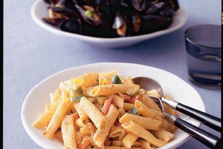 Penne met Italiaanse mosselen