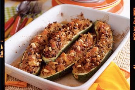 Courgette gevuld met pilavrijst