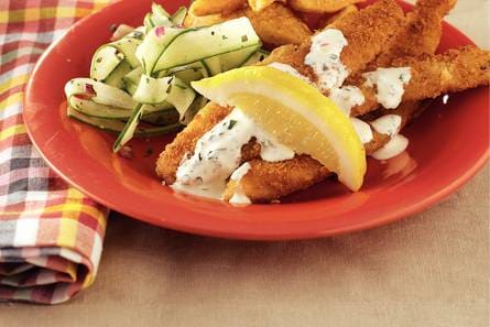 Lekkerbekjes met kruidenmayonaise