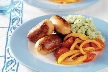Broccolipuree met Catalaanse worstjes