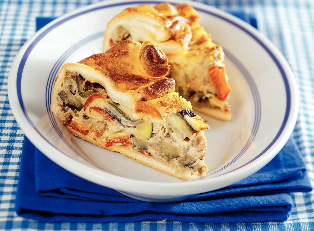 Ratatouillequiche met tonijn