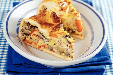 Ratatouillequiche met tonijn