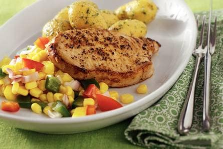Cajunfilet met maïssalade