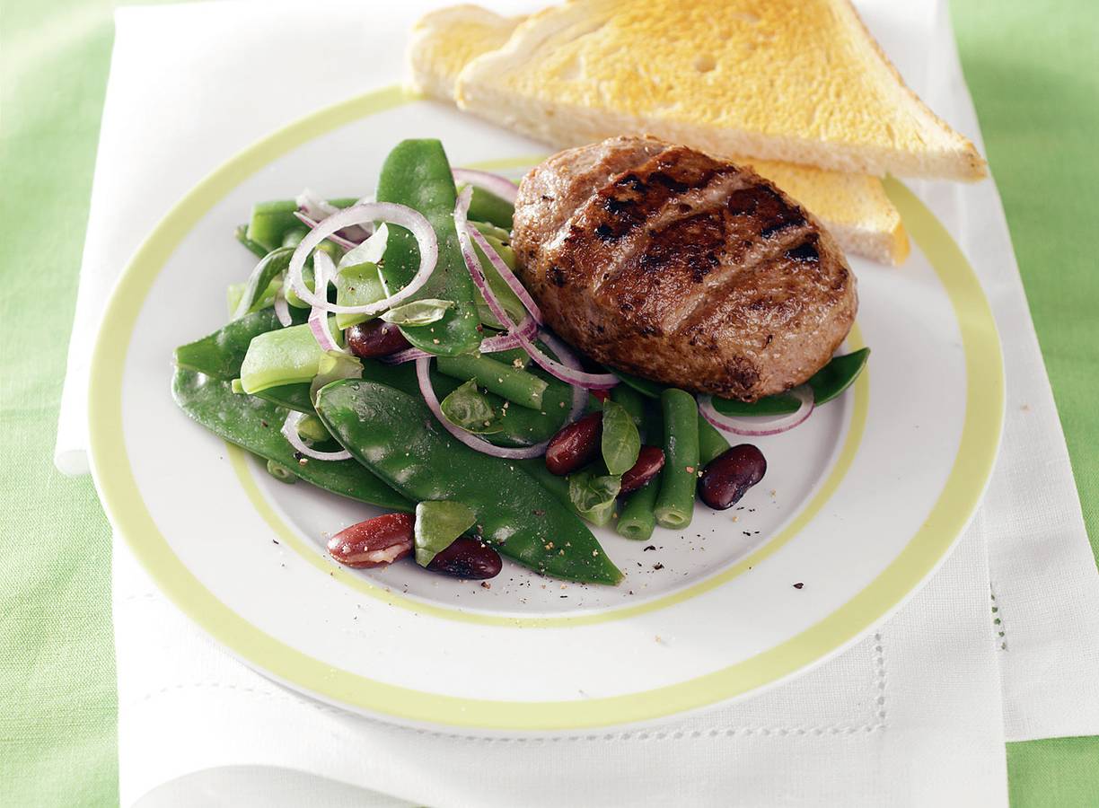 Steak tartaar met gemengde boontjes