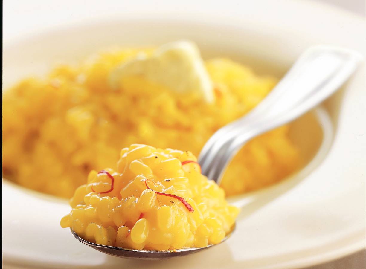 Saffraanrisotto