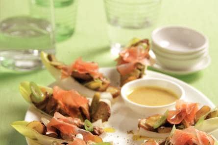 Aardappelsalade met Ardennerham
