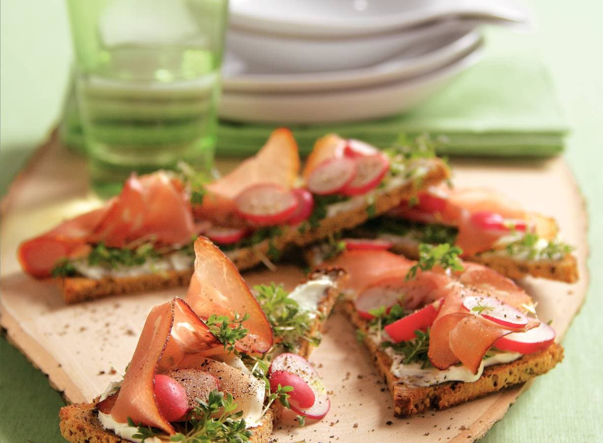 Zuurdesemtoast met Coburgerham