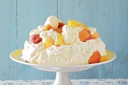Pavlova met sorbetijs