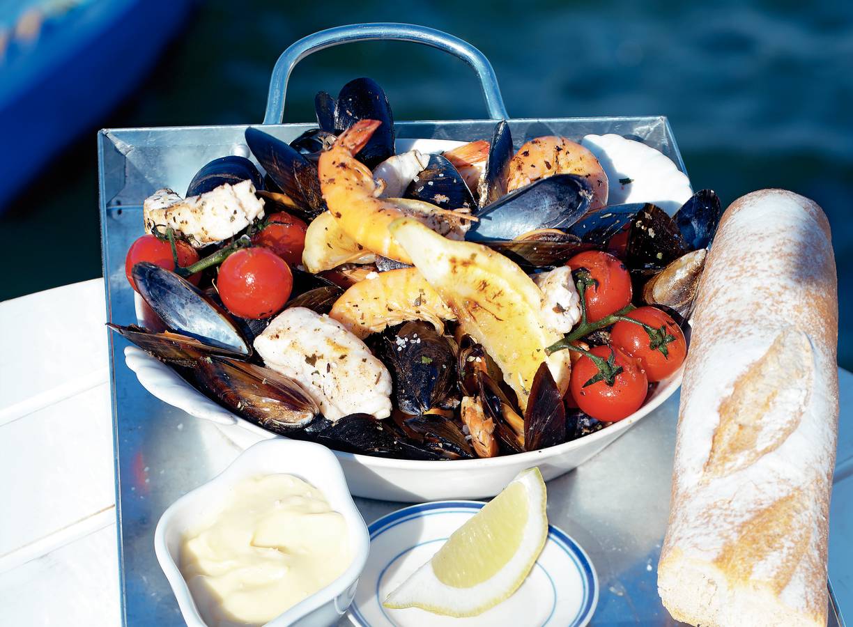 Geroosterde fruits de mer