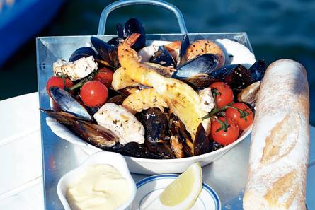 Geroosterde fruits de mer