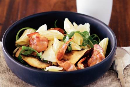 Romige pasta met paddestoelen