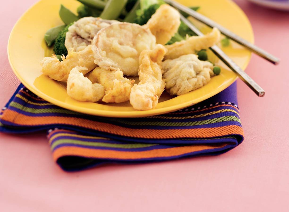 Tempura van kipfilet en shii-take
