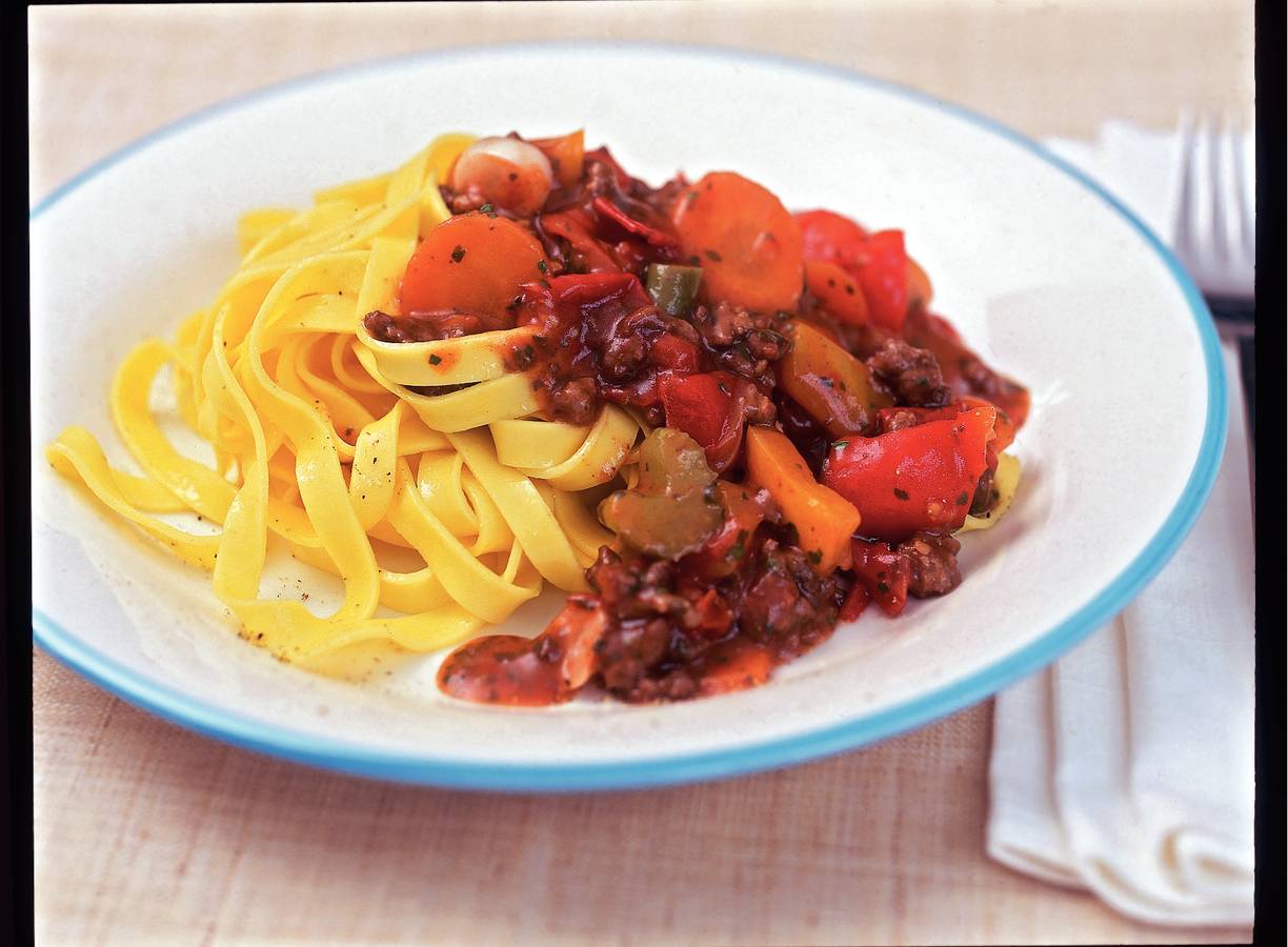 Tagliatelle met chiantisaus