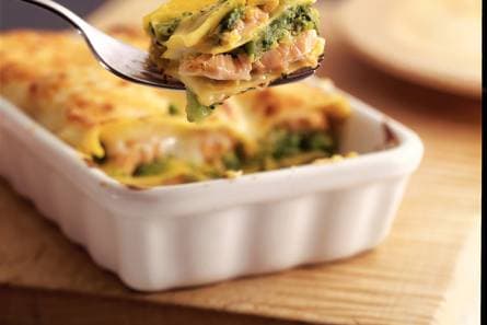 Zalm-broccolilasagne
