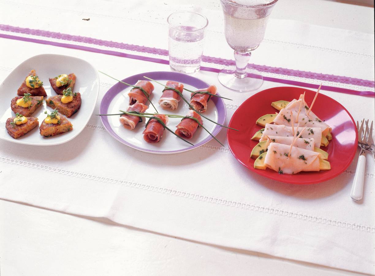 Parmaham met ricotta