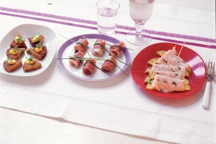 Parmaham met ricotta