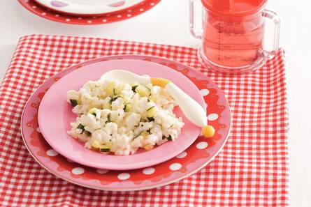 Rijst met courgette en mozzarella (baby 12-18 maanden)