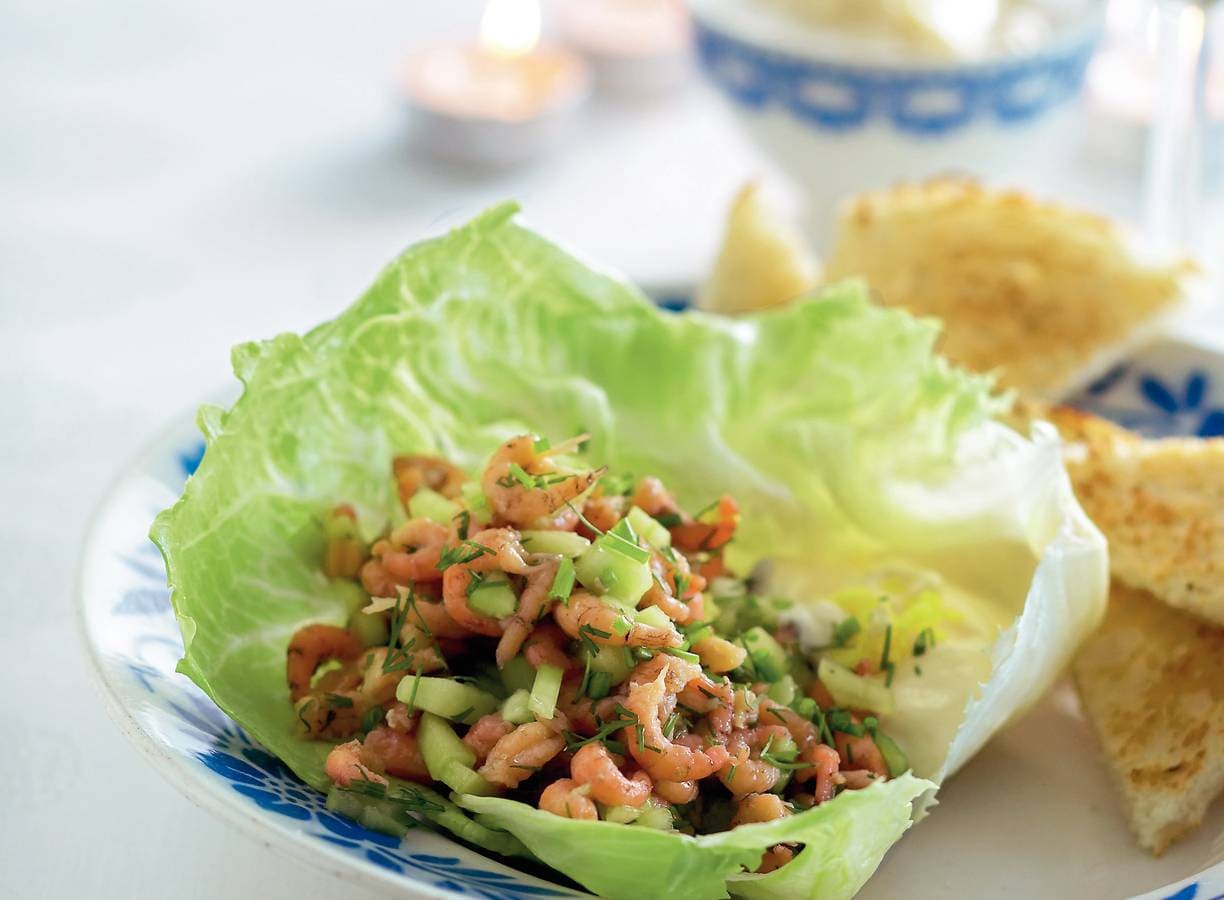Garnalensalade met citroenmayonaise