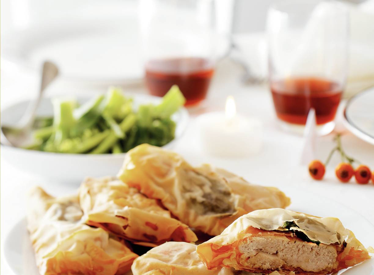 Parelhoenfilet in filodeeg