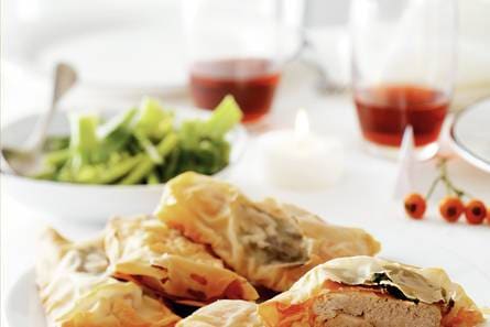 Parelhoenfilet in filodeeg