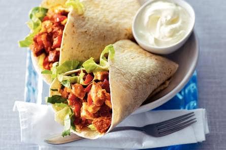 Winterwraps met kalkoen en andijvie