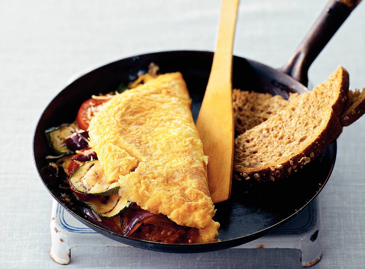 Kaasomelet met courgette