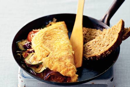 Kaasomelet met courgette