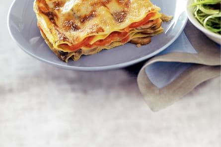 Lasagne met paddenstoelen en gorgonzola