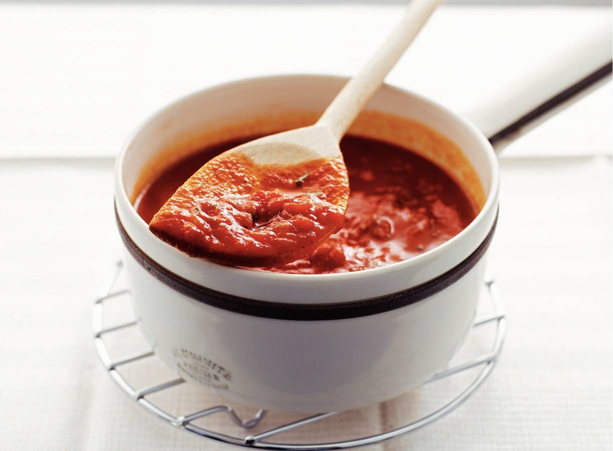 Basisrecept spaghetti met tomatensaus