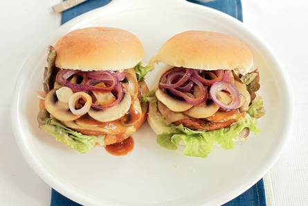 Groenteburger met kaas