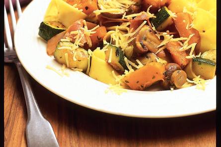 Lintpasta met pompoen