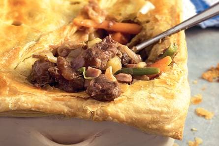 Ovenschotel met suddervlees en groenten