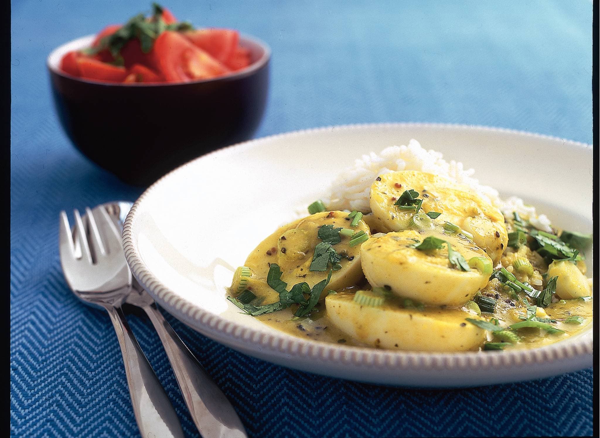 Eicurry met tomatensalade recept Allerhande Albert Heijn