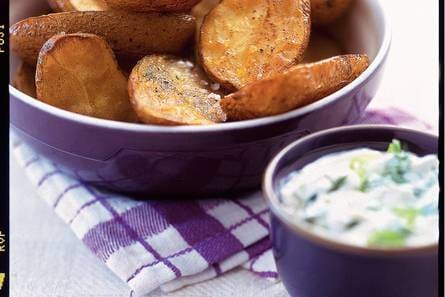 Gepofte aardappels met Griekse yoghurt