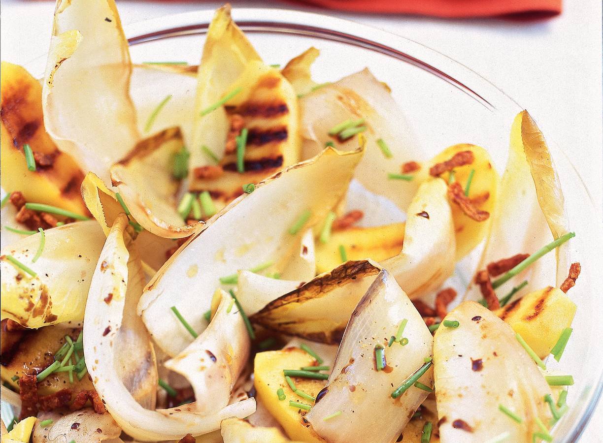 Lauwwarme witlofsalade met appel