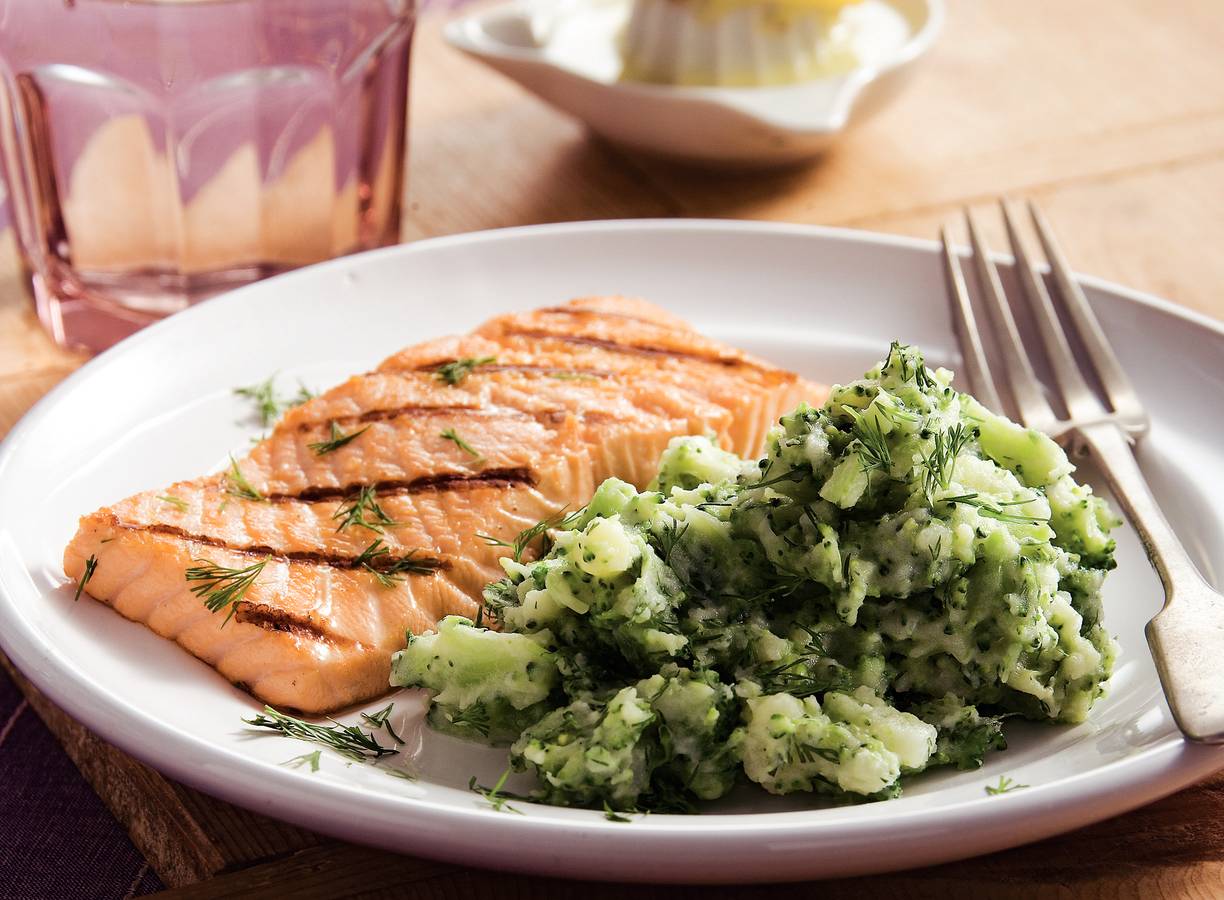 Romige broccolipuree met dille
