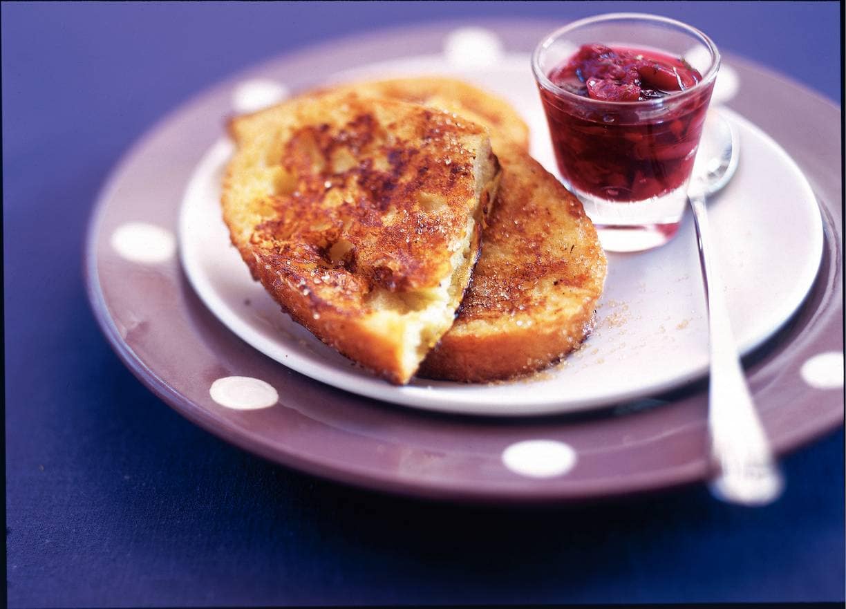 Wentelteefjes met kersen-limoenjam