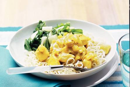 Kipcurry met paksoi