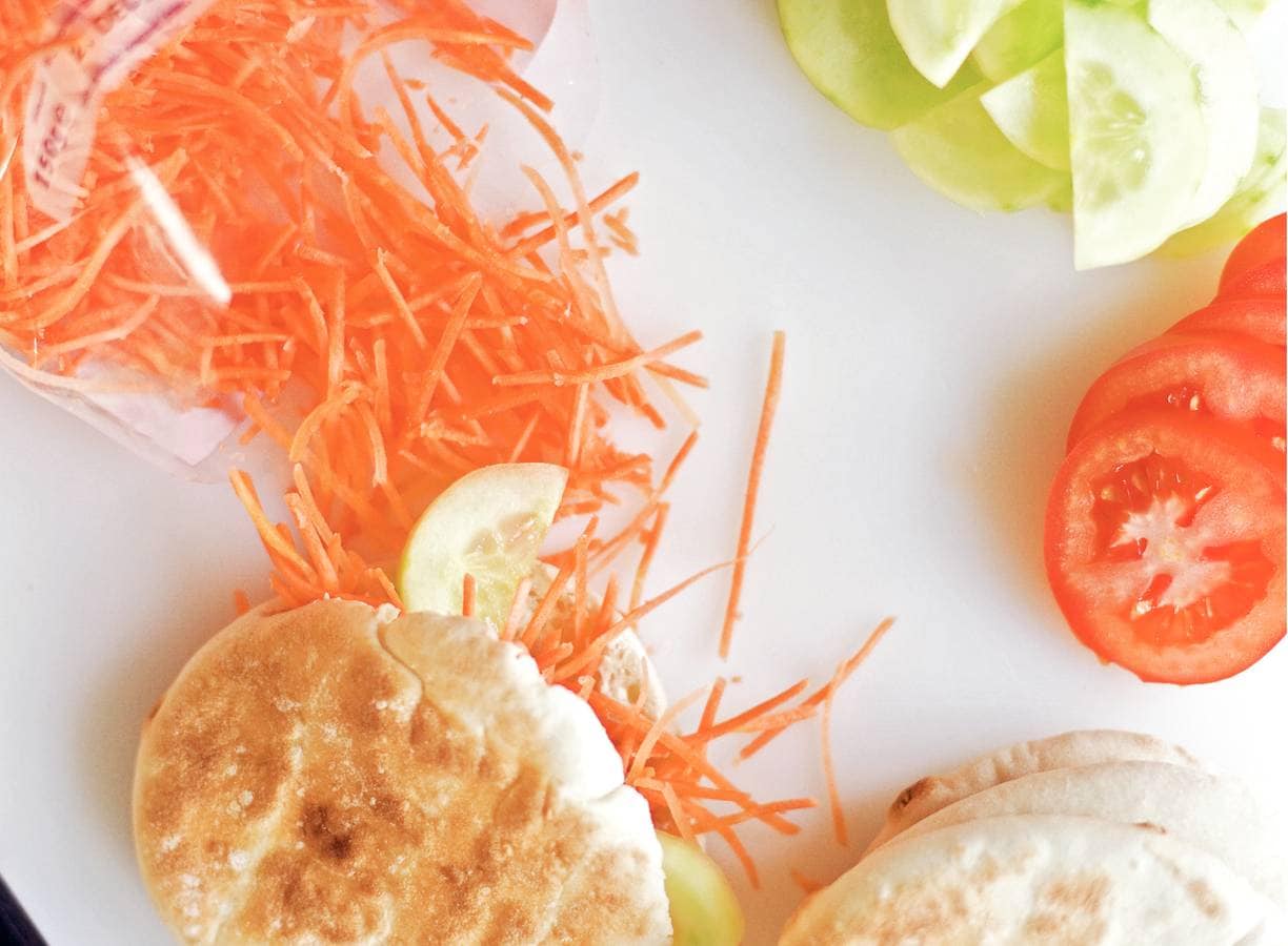 Pita varkensfilet met groenten
