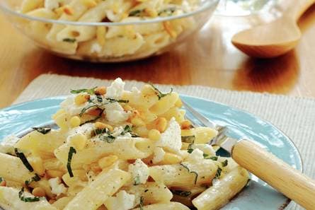 Penne met geitenkaas