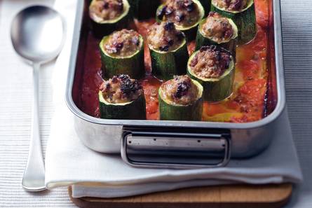 Courgette gevuld met gehakt