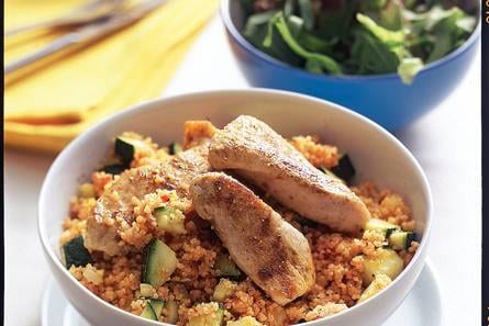 Kalkoenfilet met tomatencouscous