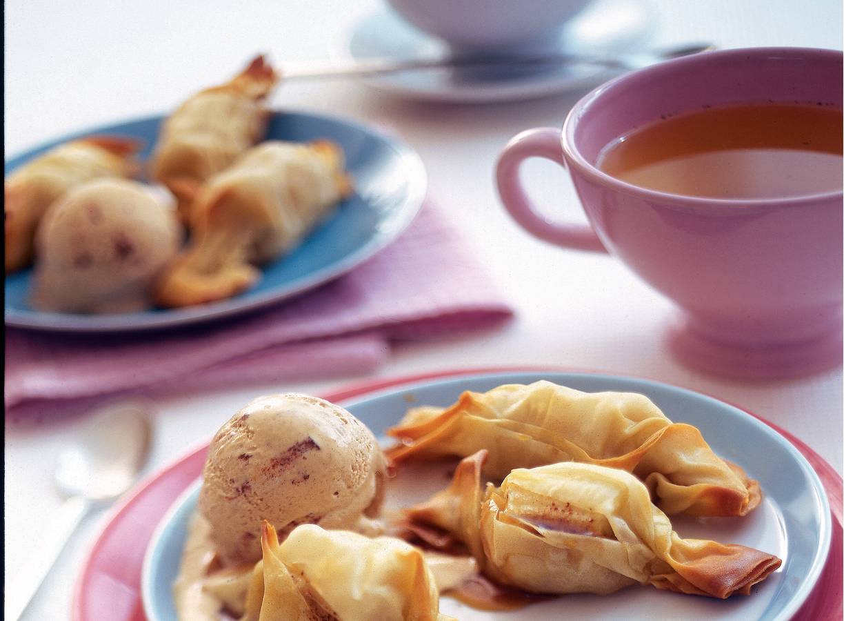 Knapperige banaantoffees