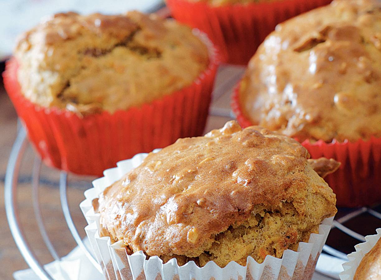 Muesli-kaneelmuffins