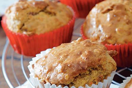 Muesli-kaneelmuffins