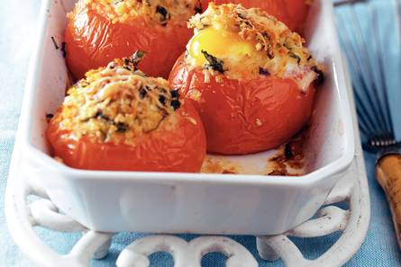 Gevulde tomaten met ei