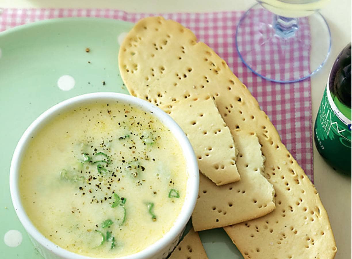 Eenpersoons geitenkaasfondue