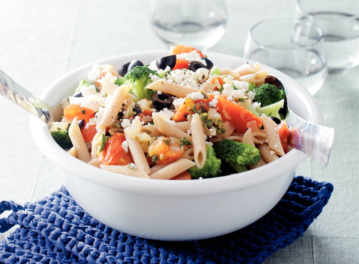 Penne met tomaat en broccoli